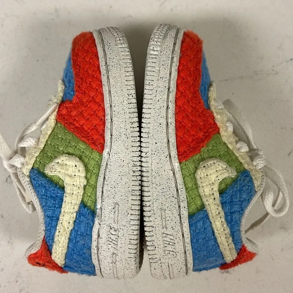 NIKE FORCE 1 LOW LV8 NEXT NATURE TD 'HEMP - MULTI' SIZE 6 C TODDLER DV2194 400